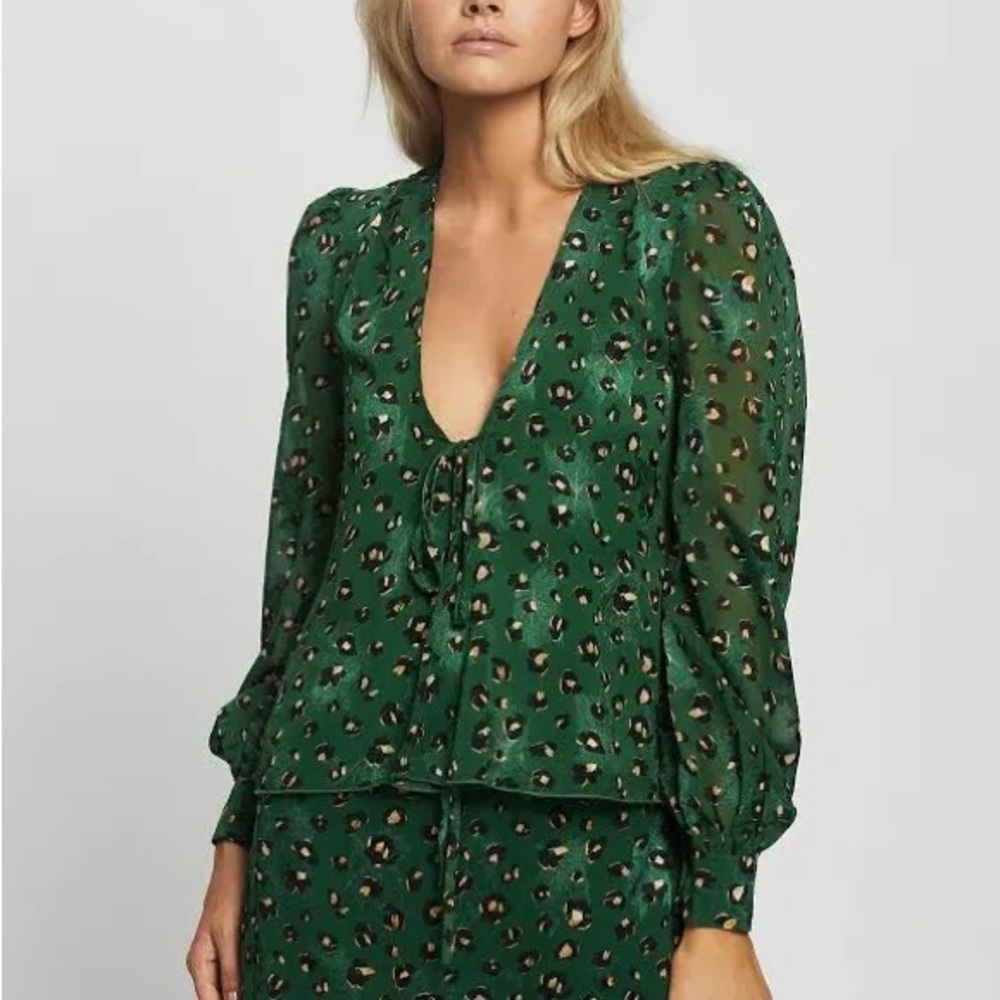 Never Fully Dressed Blouse with Tie Front